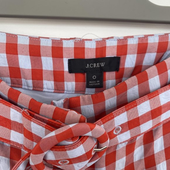 J Crew Wide-leg pant in drapey gingham - Picture 7 of 7